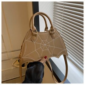 Women's Summer Fashion Portable Shoulder Crossbody Saddle Bag (Option: Khaki)