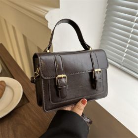 Crossbody Bag High-grade Shoulder Handbag (Option: Brown)