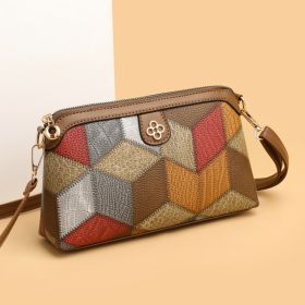 Bohemian Crossbody Bag Niche Ethnic Design Female (Option: Gray And Brown)