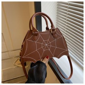 Women's Summer Fashion Portable Shoulder Crossbody Saddle Bag (Option: Brown)